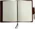 Leuchtturm A5 Notebook Cover - Handmade Full Grain Leather, Bourbon Brown, Perfect for Storing Journal