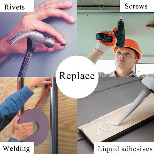 Double Sided Tape 2in x 16.5ft, Heavy Duty Mounting Tape, Waterproof Removable PE Foam Strips for Picture Hanging