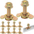 L Track Threaded Stud Fittings, Pack of 10 Double Stud Lug Fitting for Tie Down with L Track Rails