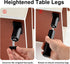 Generic 4Pcs M6/M8/M10 (Size:6cm(2inch),Color:Black-M8) Metal Furniture Legs, Adjustable Height Sofa Replacement