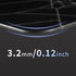 GMKWTL 410mm*310mm, XVX Glass Mouse Pad for Gaming, Black Spider Webs Hard Gaming Mousepad, Professional Large Mouse