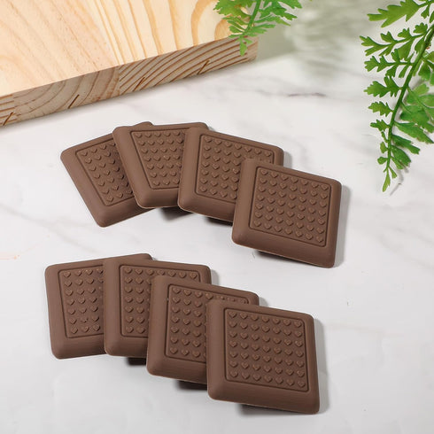 DOPENSPI 8 Pcs Anti-Slip Cutting Board Stabilizer Pads, Self-Adhesive Square Pads for Cutting Board Rubber Grippers