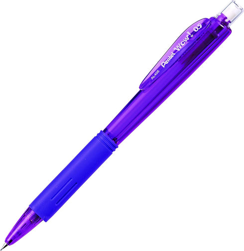 Pentel Wow Mechanical Pencil, 0.5mm, Violet Barrel, Box of 12