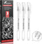 White Pens, 3 Pack, White Gel Pens for Artists, 1mm Extra Fine Point, White Ink for Black Paper Drawing