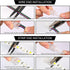 20 Pack 4 Pin 10mm Solderless LED Strip Connector, Transparent Track Lighting Connectors for 5050 LED Strip