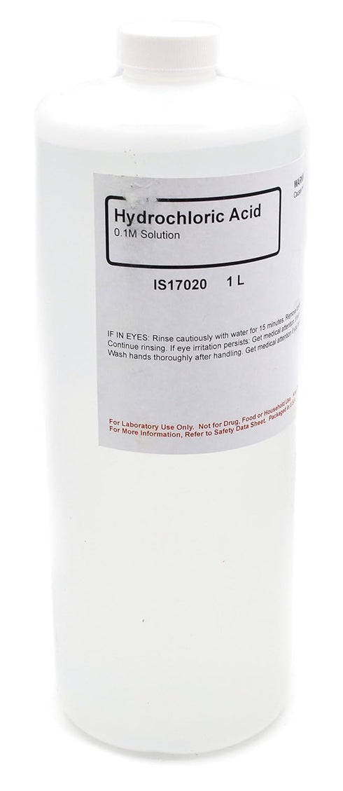 ALDON Innovating Science 0.1M Hydrochloric Acid, 1L for Chemistry or Refinement Experiments
