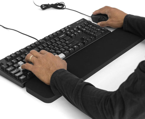 GRIFITI Fat Wrist Pad 24" x 4" x 0.75" Inch - Ergonomic Mousepad Support for Keyboards, Mouse, Trackball