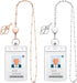 Blulu 2 Styles Set Women Beaded Lanyard with ID Holder, Retractable Badge Reel for Teacher Student