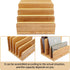 Desk File Mail Organizer, 5 Slots Bamboo Folder Sorter for Letter, Envelope, Paper, Desktop Tray
