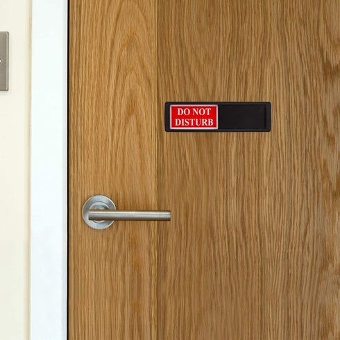 Privacy Sign - Do Not Disturb/Welcome Sign for Home Office, Restroom, Conference, Hotel, Hospital, Magnetic Slider Door