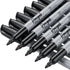 Permanent Markers Bulk, 120 Pack Black Fine Tip Waterproof Markers, Premium Smear Proof Pens for Office Supplies