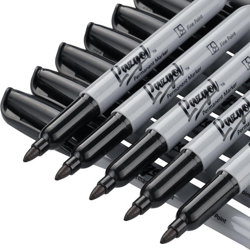 LAZGOL 240 Pack Permanent Markers Bulk, Fine Tip Black Permanent Markers, Waterproof Markers, Premium Smear Proof Pens