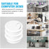 JTemgle 2" Grommet, 2 Spring Desk Plastic Cable Hole Cover Computer Table Cord Wire Organizer Caps Desktop Cord