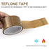 BOMEI PACK Teflon PTFE Glass Cloth Tape, 2-inch x 33 Feet, High Temperature PTFE Tape for Vacuum Sealers