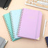 Hardcover Spiral Notebook, College Ruled A5 Small Notebook, 5x7, 160 Pages for Work Aesthetic Note Taking, Purple