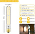7.3 Inch T10 Bulb 60 Dimmable 3000K E26 Bulb, AC120V 600lm,6W Bulb sconces,4 Pack(6w-3000k) LED Watt, Soft White Edison