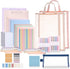 Colarr 54 Pieces Aesthetic School Supplies Set, Bulk Back to School Essentials Kit, Macaron Color for High School and