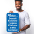 12x18 Inches, 55 Please Deposit Feminine Hygiene Products in This Container Sign, mil Thick HDPS (high Density