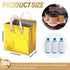 100 FoldTier Pcs Gold Insulated Bags Bulk for Food Delivery Customized Thermal Insulation Take Away Bags for Hot Cold