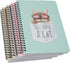 Yansanido Spiral Notebook, 4 Pcs A5 Thick Cat Design, 80 Sheets, 4 Color, 160 Pages Journals for Study