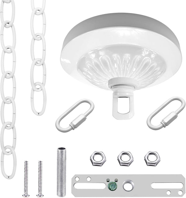 ECUDIS Light Fixture Canopy Kit, 5 Inches Diameter and 6 Feet Pendant Light