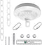 ECUDIS Light Fixture Canopy Kit, 5 Inches Diameter and 6 Feet Pendant Light