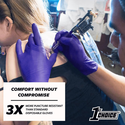 1st 2 100, 3 Choice Nitrile Disposable Gloves, Large Nitrile Gloves, Disposable Latex Free Exam Gloves, Boxes of Mil