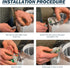 6Ft 3 Prong Power Cord Kit for RadonAway Radon Fans, 18 Gauge Power Cord for Small Power Tools