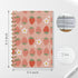 Strawberry Journal, Aesthetic Spiral Notebook for Women, Cute Composition Notebook, 5.5x8.3 Hardcover Office Supplies