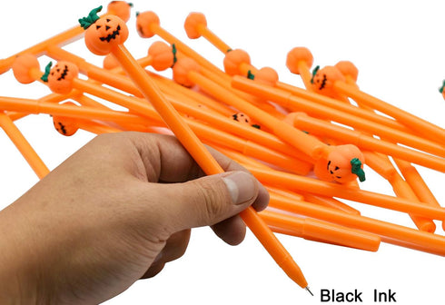 Maydahui 30PCS Halloween Pen, Funny Pumpkin Shape Rollerball Pen for Party Office School Halloween