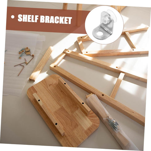 LIFKOME 1set Stainless Steel Corner Brace Right Angle Brackets for Furniture Support Stable Design for Shelves