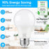 A19 LED Light Bulb, 12-Pack, 60 Watt Equivalent, 5000K Daylight White, 850 Lumen, E26 Base, Non-Dimmable, 9W Bright