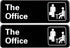 Excello Global Products The Office Sign - Easy to Mount Informative Plastic Sign with Symbols, 9"x3" Sign 2-Pack