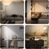 36W Dimmable 350Rotating LED Floor Lamp with Table & Shelves, Minimalist Stepless Torchiere with Dual Control (Remote