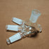 24/40 Glass Distillation Receiver Adapter Cow Shpae Lab Chemistry Glassware