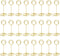 TecUnite Gold Table Number Holder, 3.35 Inch Wire Place Card Holder for Wedding Reception, 24 Pieces