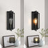 Modern Matte Black Wall Sconce - Single Light Bathroom Fixture