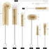 9 Set Set MASTERTOP Pieces Bottle Brush - Long Water Bottle and Straw Brush Cleaning BPA Free Bottle Cleaner Brush