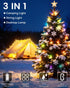 32.8ft 4000mAh Camping String Lights, RGB Retractable String Lights, Rechargeable LED Hanging Tent lamp, Portable