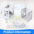 Jetec 8 Pieces 1 Inch White Blind Brackets, Profile Box Mounting Bracket for Window Blinds Headrail