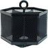 SETTFRFE Hexagon 360° Rotating Pen Organizer for Desk, 6 Compartments Mesh Pen Caddy, Black