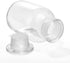 Lab Borosilicate Glass Reagent Bottle, Wide Mouth Storage Bottle with Ground Stopper (Clear, 1000ML)