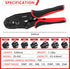 Zhushan 8PCS Wire Crimping Tool Set - Ratcheting Crimper Kit with Interchangeable Dies for Heat Shrink Connectors,