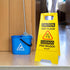 Caution Wet Floor Sign, 2-Sided Foldable Safety Sign (L:17.12in W:8.38in H:0.94in) Bilingual Yellow (2 Pack)