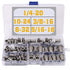 Stainless Steel Rivet Nuts Kit, #8-32, #10-24, 1/4"-20, 5/16"-18, 3/8"-16 Threaded Insert Nutserts