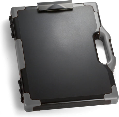 Officemate Carry All Clipboard Storage Box, Letter/Legal Size, Black and Gray (83324)