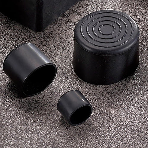 Wvapzwr 16Pcs 1 Inch (25mm) Round Rubber Chair Leg Tips Caps, Chair Table Leg Covers Floor Protectors, Chair Leg End