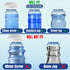 Jug Plug The Original 5 Gallon Water Jug Cap - Reusable No Spill Silicone Lid Fits 55mm Bottles - 3 Pack