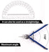 Professional Precision Compass Set - Metal Spring Bow Compass with Protractor, Pencil Leads for Geometry, Drafting