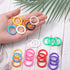 Aysatogc 50Pcs 0.78'' 10 Loose Leaf Binder Rings, Colorful Plastics Loose Leaf Book Rings Small Book Notebook Paper